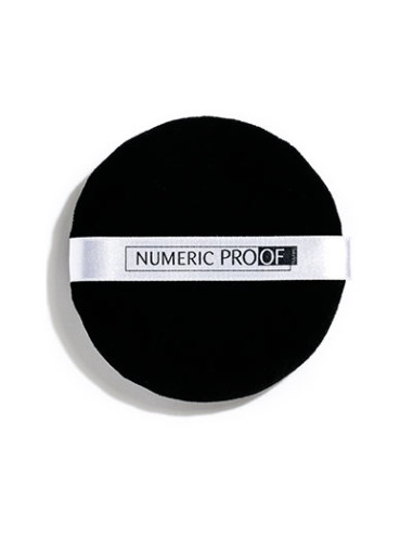 Houpette ronde noire 10cm  NUMERIC PROOF