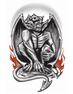 Tatouage gothic gargoyle TINSLEY