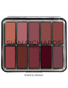 Palette rouge à lèvres nudism x10 colors 156g SIAN RICHARDS LONDON 