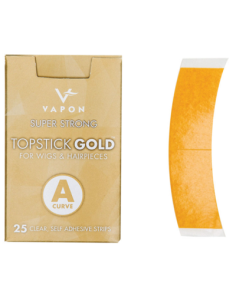 Topstick clear gold A curve pour dentelles & cheveux x25 pièces VAPON