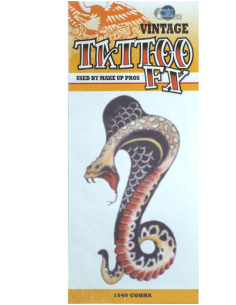 Tatouage cobra/ cold blood vintage 1910 TINSLEY