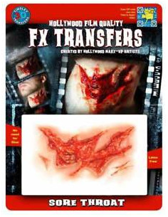 Tatouage 3D fx sore throat TINSLEY 