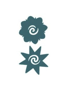 Tatouage bornéo rose & star tribal TINSLEY