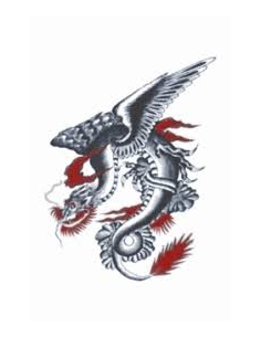 Tatouage dragon vintage 1930 TINSLEY