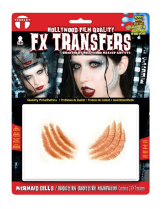 Tatouage 3D fx mermaid gills TINSLEY