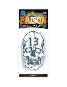 Tatouage prison skull 13 TINSLEY