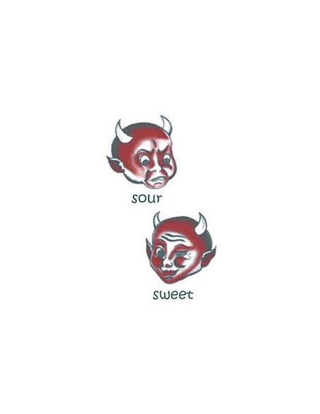Tatouage tête de diable vintage 1950 TINSLEY 