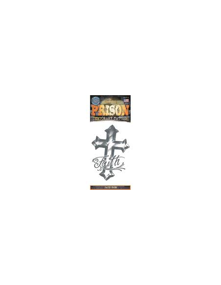 Tatouage prison faith cross TINSLEY