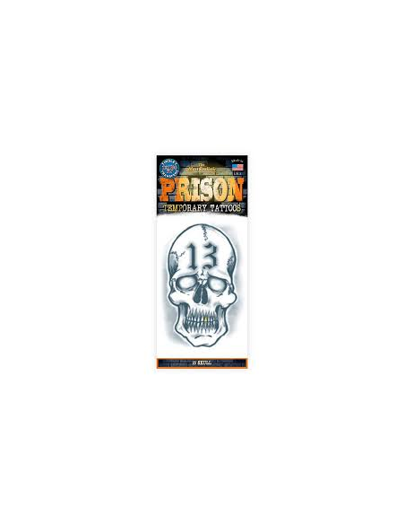Tatouage prison skull 13 TINSLEY
