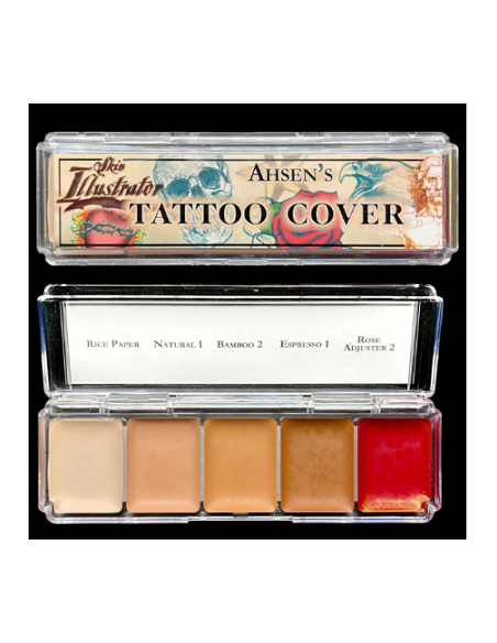 Palette ashen's tattoo cover  x5 couleurs SKIN ILLUSTRATOR 