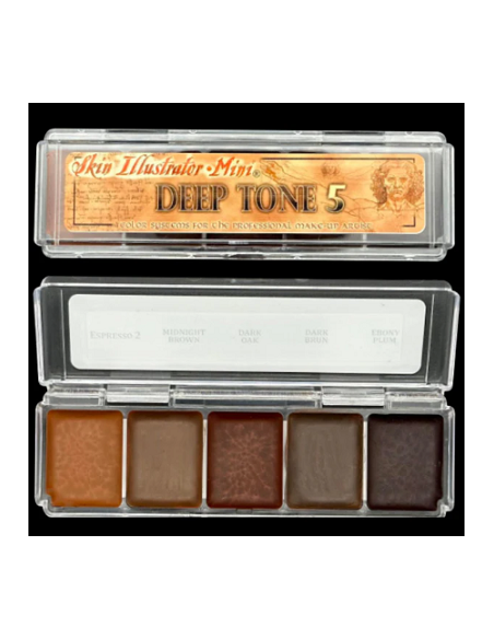 Palette mini deep tone 5   x5 couleurs SKIN ILLUSTRATOR 