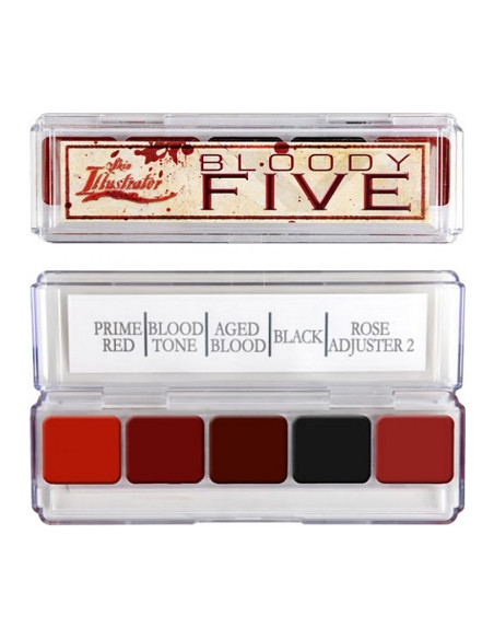 Palette bloody x 5 couleurs   SKIN ILLUSTRATOR