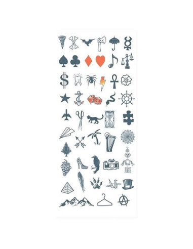 Tatouage knuckles symbols TINSLEY 