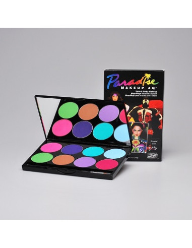 Palette aqua colors paradise island x8 couleurs 56g MEHRON