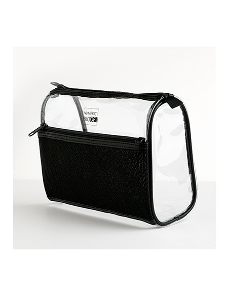 Trousse  maquillage transparente/noire TM NUMERIC PROOF