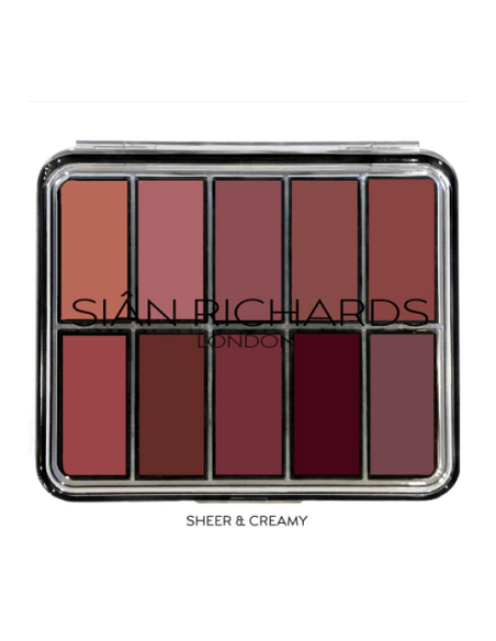 Palette rouge à lèvres nudism x10 colors 156g SIAN RICHARDS LONDON 