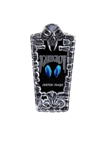 Dent de vampire métallique bleue SCARECROW