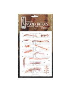 Tatouage éphémère scars and sutures 1B WILIGHT CREATIONS