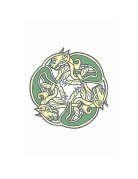 Tatouage celtic dogs tribal TINSLEY