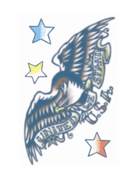 Tatouage VT127 aigle vintage 1910 TINSLEY
