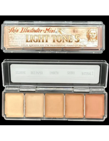 Palette mini light tone 5   x5 couleurs SKIN ILLUSTRATOR 