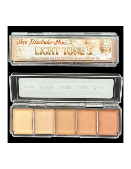 Palette mini light tone 5   x5 couleurs SKIN ILLUSTRATOR 