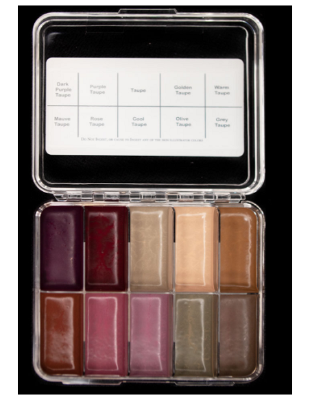 On set character CONTOURS palette  x10 couleurs SKIN ILLUSTRATOR