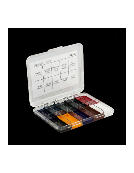Palette mini tatoo effects x10 couleurs JORDANECOSMETICS