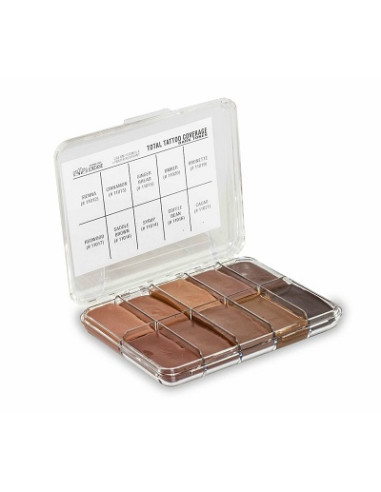 Palette mini tatoo creamy dark x10 couleurs JORDANE COSMETICS