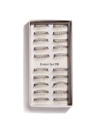 Kit 10 paires de faux cils black C10  Student NUMERIC PROOF