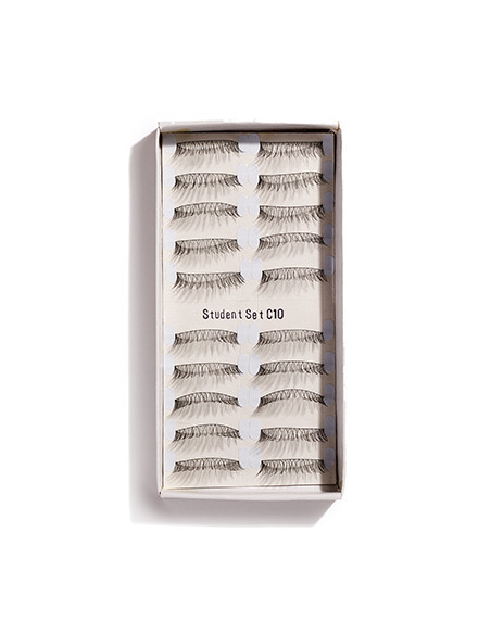 Kit 10 paires de faux cils black C10  Student NUMERIC PROOF