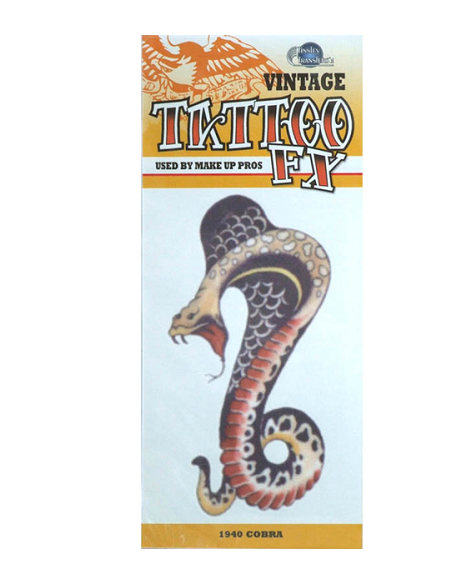 Tatouage cobra/ cold blood vintage 1910 TINSLEY