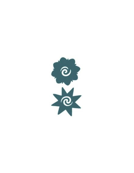 Tatouage bornéo rose & star tribal TINSLEY