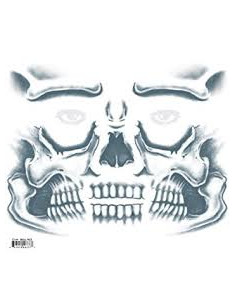 Tatouage kit face skull N°411 TINSLEY