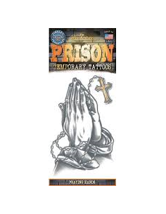 Tatouage prison praying hand TINSLEY