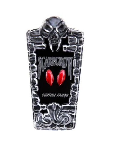 Dent de vampire métallique rouge SCARECROW