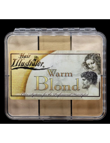 On set palette Hair Warm Blonde  x 6 couleurs SKIN ILLUSTRATOR