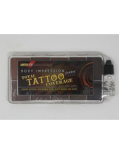 Palette large total tattoo dark creamy x10 couleurs JORDANE COSMETICS