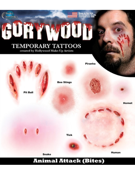 Tatouage trauma animal attack TINSLEY