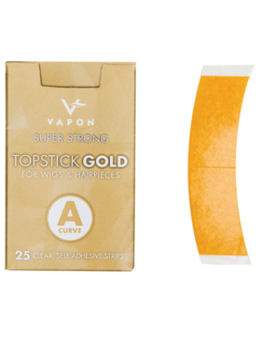 Topstick clear gold A curve pour dentelles & cheveux x25 pièces VAPON