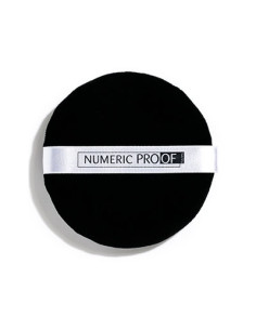 Houpette ronde noire 10cm  NUMERIC PROOF