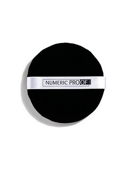 Houpette ronde noire 10cm  NUMERIC PROOF