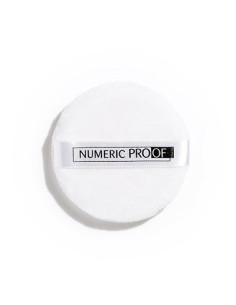 Houpette ronde blanche HD 8cm   NUMERIC PROOF