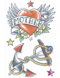 Tatouage coeur & ancre TINSLEY