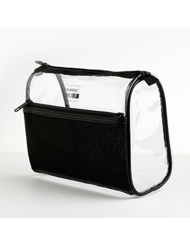 Trousse  maquillage transparente/noire TM NUMERIC PROOF