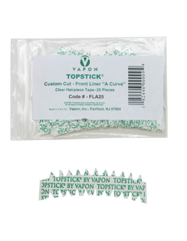 Topstick clear  A curve  cheveux X 25 pièces  VAPON 