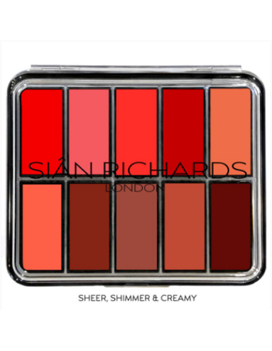 Palette rouge à lèvres coraline x10 colors 156g SIAN RICHARDS LONDON 