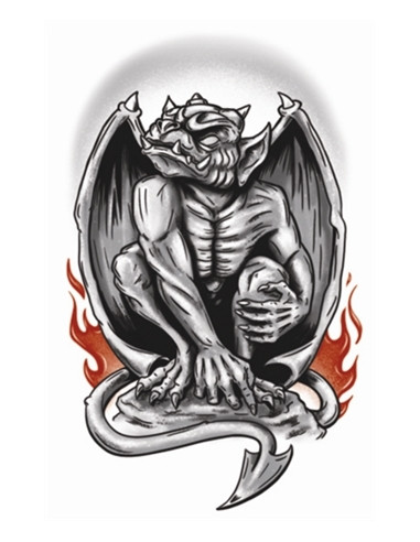 Tatouage gothic gargoyle TINSLEY