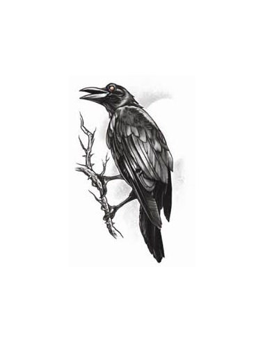 Tatouage gothic the raven TINSLEY 