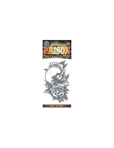 Tatouage prison skull and roses  TINSLEY